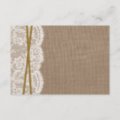 Het rustieke Hoefijzer bruiloft Collectie Detail Informatiekaartje (Achterkant)