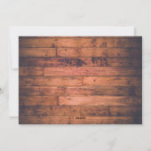 Het rustieke Houten Koord steekt de Vakantie van Feestdagenkaart (Achterkant)