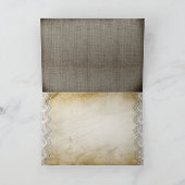 het rustieke huwelijk dankt u kaarten (Binnen)