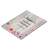 Het rustieke Huwelijk die van het Notitieboekje Notitieboek (Linkerzijde)