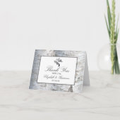 Het rustieke Huwelijk van de Boom van de Bedankkaart (Voorkant)