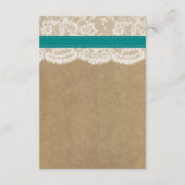 Het rustieke Kraft Zonnebloem Bruiloft Collectie Informatiekaartje (Achterkant)