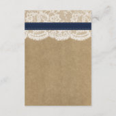 Het rustieke Kraft Zonnebloem Bruiloft Collectie Informatiekaartje (Achterkant)