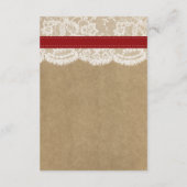 Het rustieke Kraft Zonnebloem Bruiloft Collectie Informatiekaartje (Achterkant)