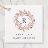 Het rustieke label van de het baby showergunst van (Voorkant)