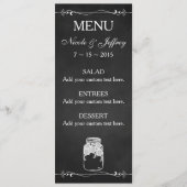 Het rustieke Menu van het Huwelijk van de Douane (Voorkant)