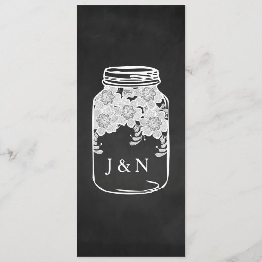 Het rustieke Menu van het Huwelijk van de Douane (Achterkant)