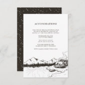 Het rustieke Tussenvoegsel van de Aanpassing van Informatiekaartje (Voorkant / Achterkant)