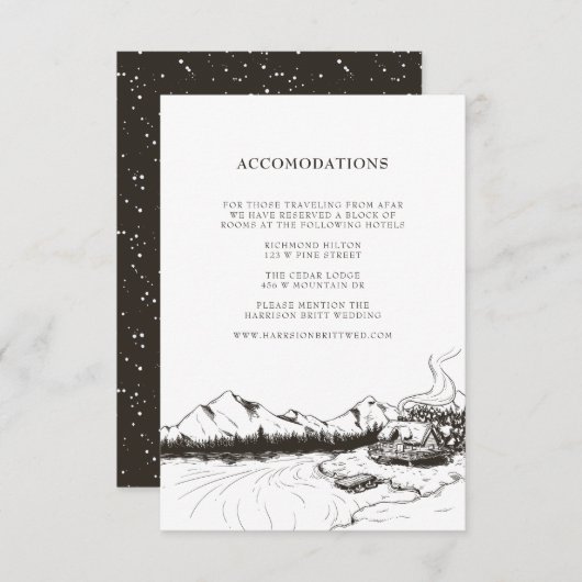 Het rustieke Tussenvoegsel van de Aanpassing van Informatiekaartje (Voorkant / Achterkant)