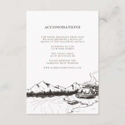 Het rustieke Tussenvoegsel van de Aanpassing van Informatiekaartje (Voorkant)