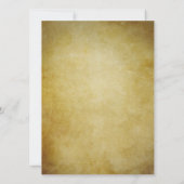 Het Rustieke Vrijgezellenfeest van de pauw Kaart (Achterkant)