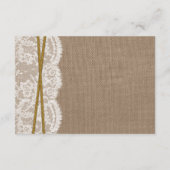 Het rustieke Zonnebloem Bruiloft Collectie Detail Informatiekaartje (Achterkant)