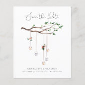 Het Rustige Bos van de begroting sparen de Uitnodi Flyer (Voorkant)