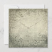 Het  rustige klokmanuscript Weddenschap sparen de  Save The Date (Achterkant)