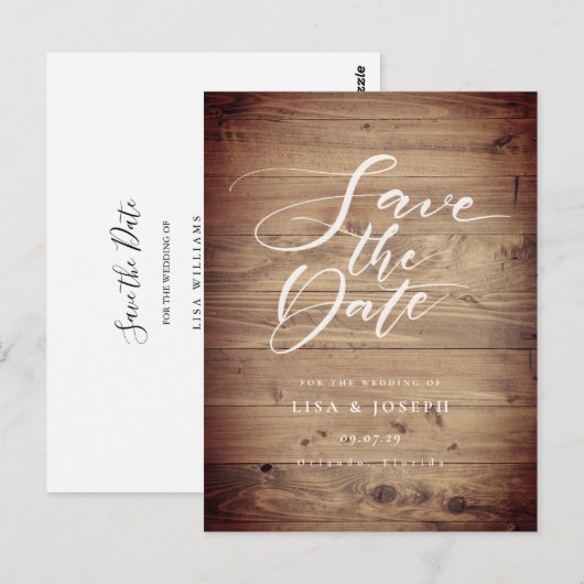 Het Rustige Manuscript van het Land van het Hout s Briefkaart (Voorkant / Achterkant)