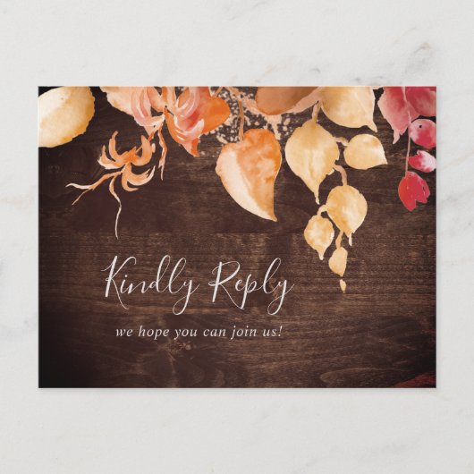 Het Rustige Menu van het Hout van de val kiest Bri (Voorkant)