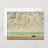 Het rustige Zee Gustave Courbet Beach Print Briefkaart (Voorkant / Achterkant)