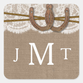 Het Rustische Hoefijzer Wedding Collectie zegels