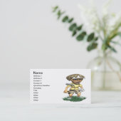 Het ruw is hard visitekaartje (Staand voorkant)