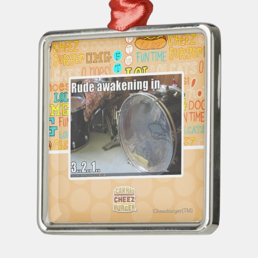 Het ruwe binnen wekken metalen ornament (Links)