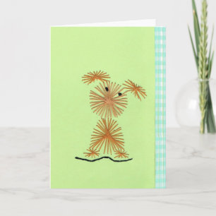 Het ruwharige Wenskaart van het Borduurwerk van Kaart