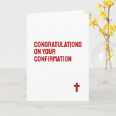 Het sacrament van het Wenskaart van het vormsel Kaart (Gele Bloem)