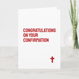 Het sacrament van het Wenskaart van het vormsel Kaart