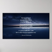 Het Sacred Space Poster (Voorkant)