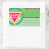 Het Safe Space Project Rechthoekige Sticker (Tas)