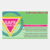 Het Safe Space Project Rechthoekige Sticker (Voorkant)