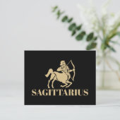 Het Sagittarius-teken van de hemelocrietale astrol Briefkaart (Staand voorkant)