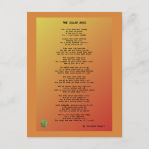 Het Salad Bowl-Briefkaart Briefkaart