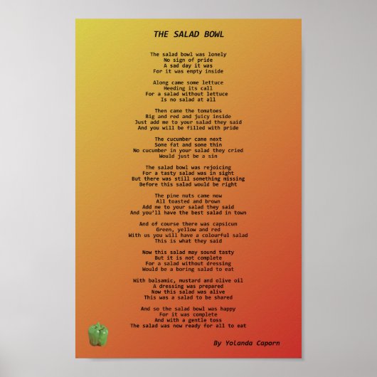 Het Salad Bowl-Poster Poster (Voorkant)