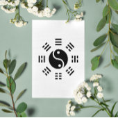 Het saldo: Ba Gua, acht trigrammen yin yang TCM Briefkaart