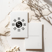 Het saldo: Ba Gua, acht trigrammen yin yang TCM Briefkaart