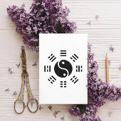 Het saldo: Ba Gua, acht trigrammen yin yang TCM Briefkaart