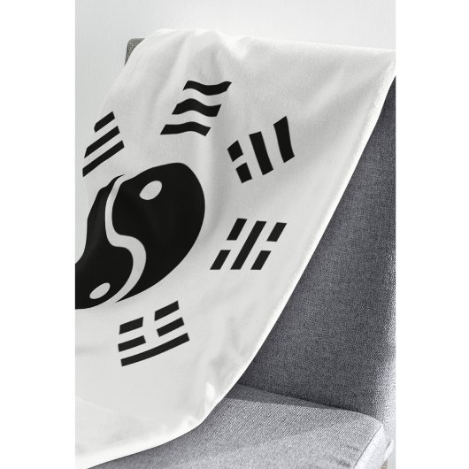 Het saldo: Ba Gua, acht trigrammen yin yang TCM Fleece Deken