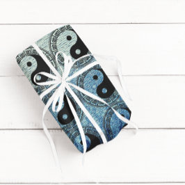 Het saldo: Ba Gua, acht trigrammen yin yang TCM Inpakpapier Vel