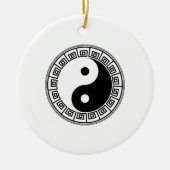 Het saldo: Ba Gua, acht trigrammen yin yang TCM Keramisch Ornament (Voorkant)