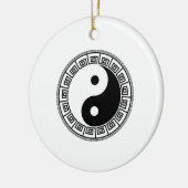 Het saldo: Ba Gua, acht trigrammen yin yang TCM Keramisch Ornament (Links)
