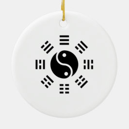 Het saldo: Ba Gua, acht trigrammen yin yang TCM Keramisch Ornament