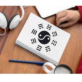 Het saldo: Ba Gua, acht trigrammen yin yang TCM Notitieboek