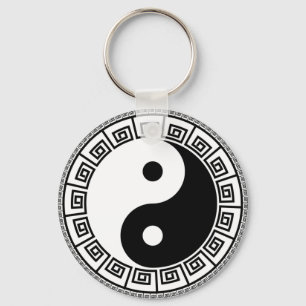 Het saldo: Ba Gua, acht trigrammen yin yang TCM Sleutelhanger