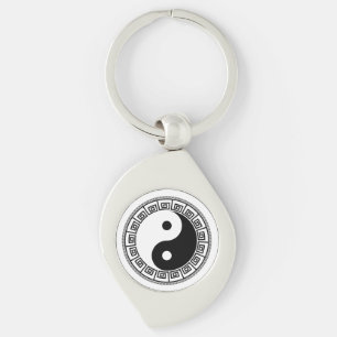 Het saldo: Ba Gua, acht trigrammen yin yang TCM Sleutelhanger