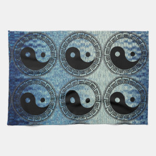Het saldo: Ba Gua, acht trigrammen yin yang TCM Theedoek