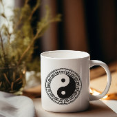 Het saldo: Ba Gua, acht trigrammen yin yang TCM Tweekleurige Koffiemok