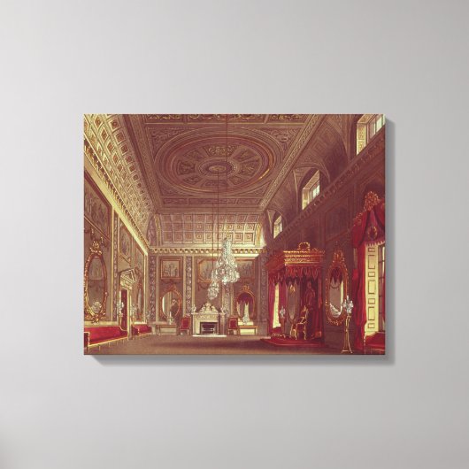 Het Saloon, Buckingham Palace Canvas Afdruk (Voorkant)