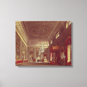 Het Saloon, Buckingham Palace Canvas Afdruk