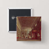 Het Saloon, Buckingham Palace Vierkante Button 5,1 Cm (Voorkant /achterkant)