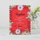 Het samenbrengen nodigt Uitnodiging uit (Staand voorkant)